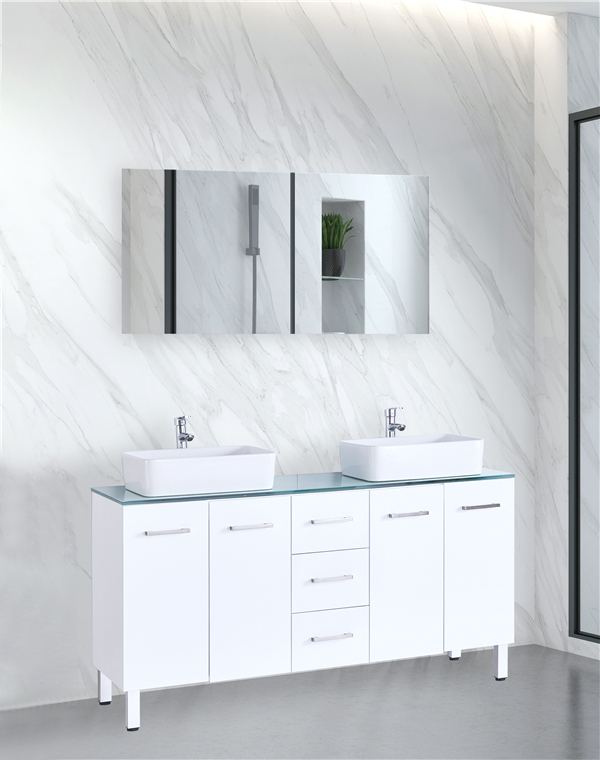 armário de pvc moderno banheiro GGP02