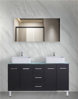 armários de banheiro azul GGP19